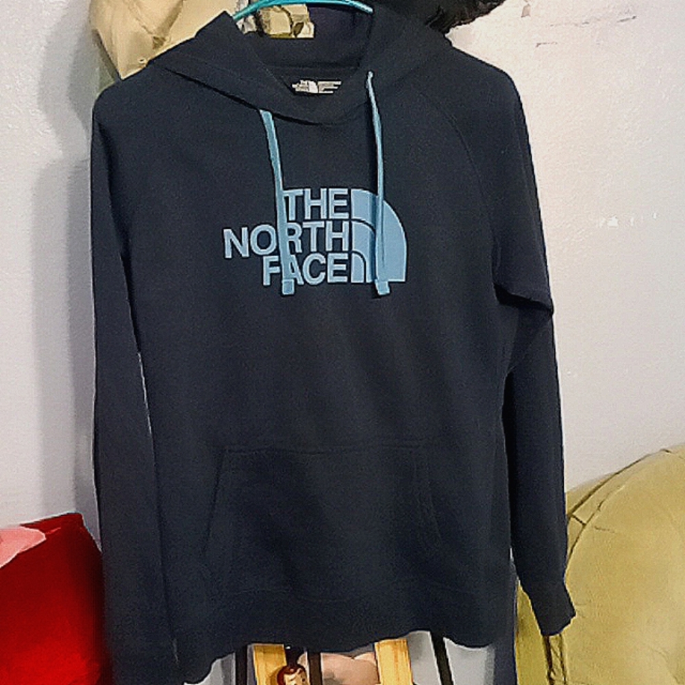 Navy/Baby Blue Northface Hoodie Size Small